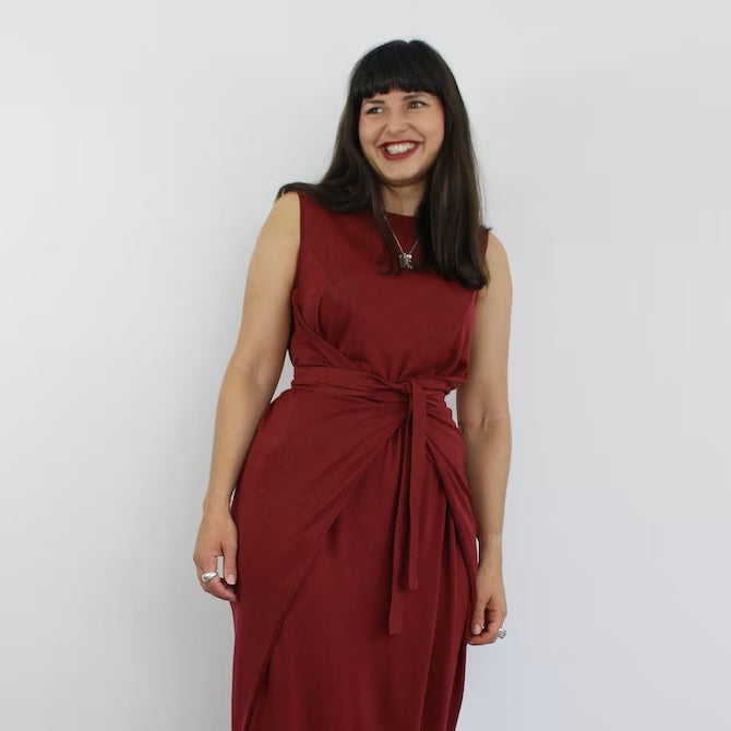 sleeveless black linen dress Salone Black Linen Maxi Dress – Ciao Lucia main image 0