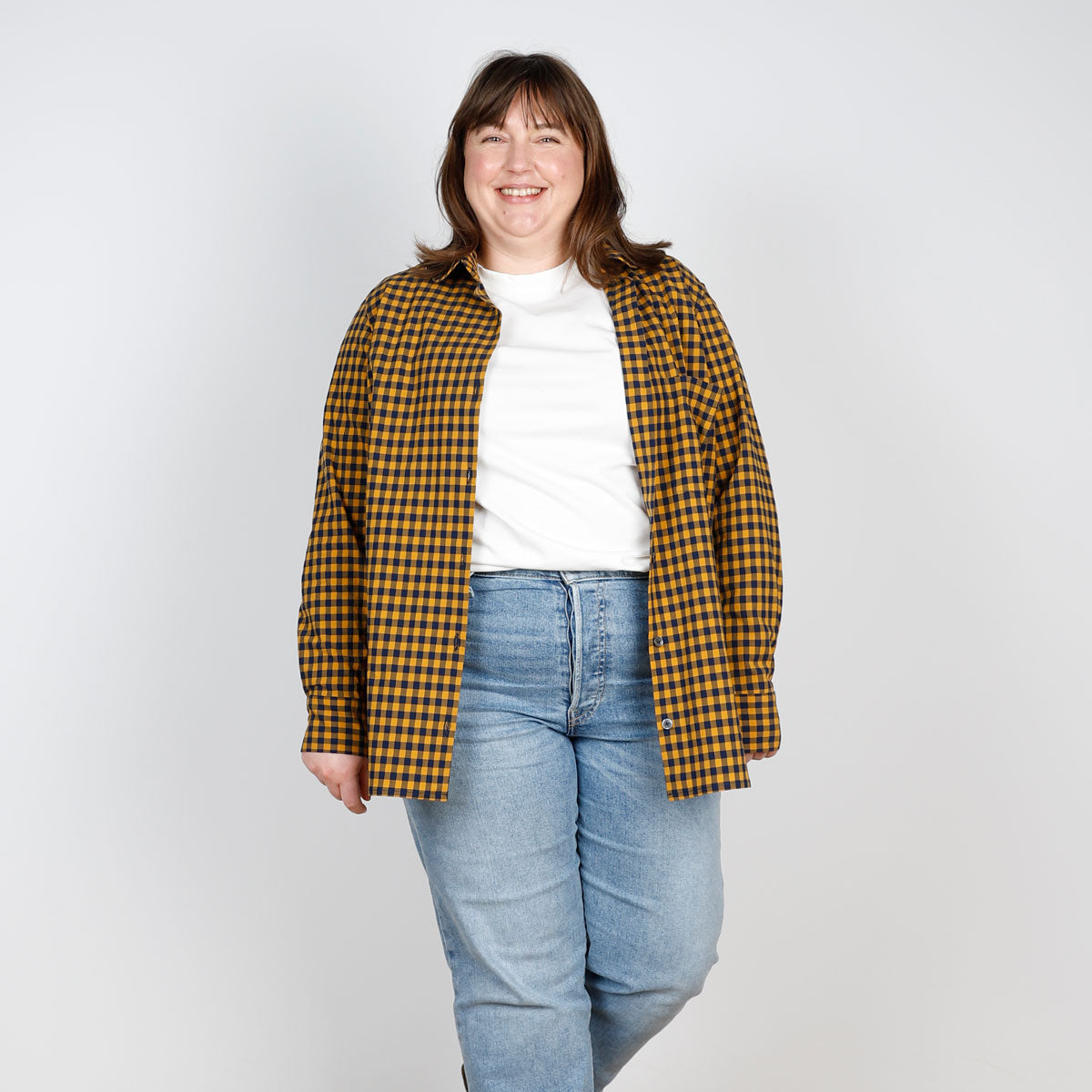 Make by TFS — Cotton Check Bloom Shirt