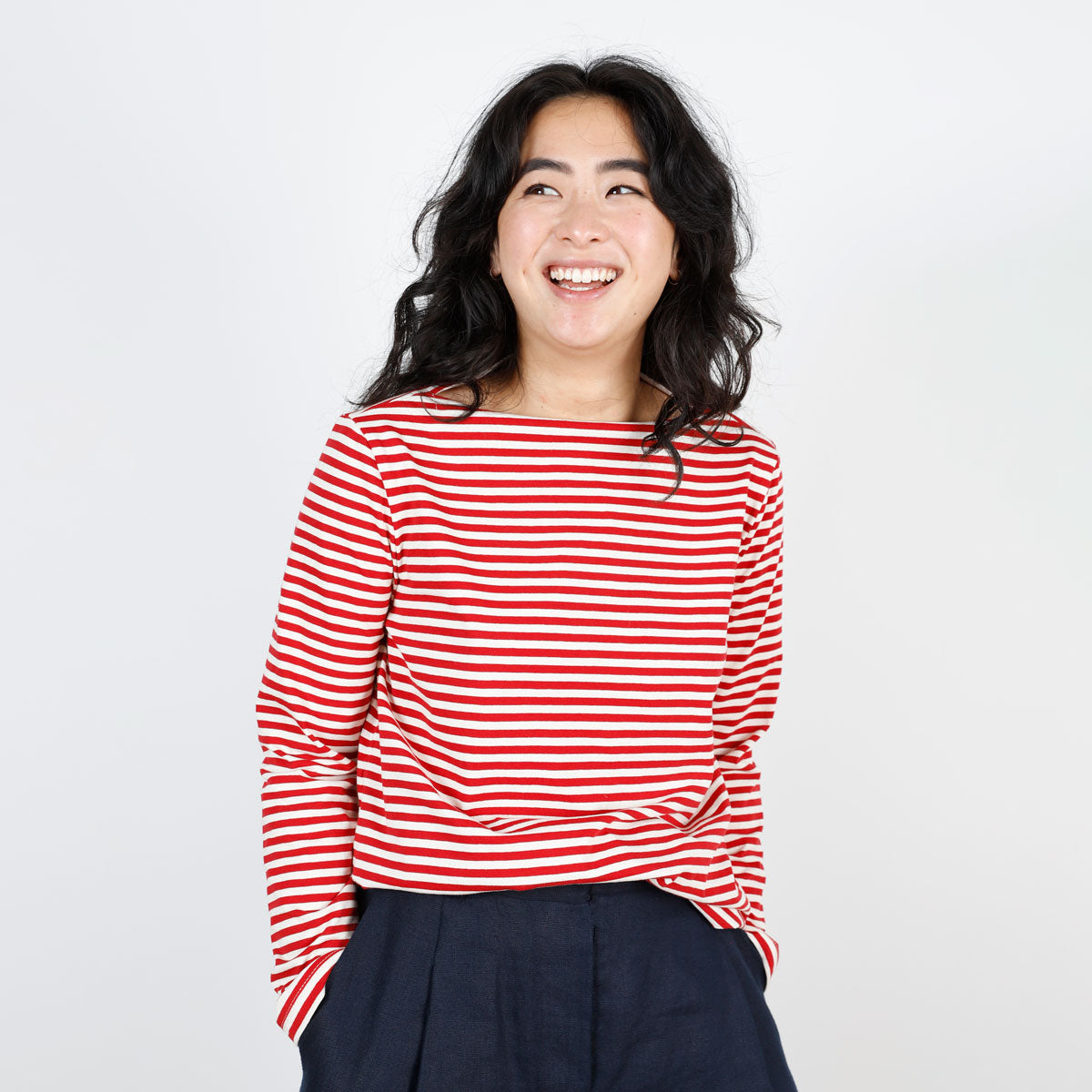 Make by TFS — Striped Essential Fog Tee + Mabel Dress