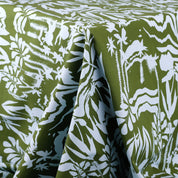 Mountain Tropics Cotton Poplin - Caper / Ice