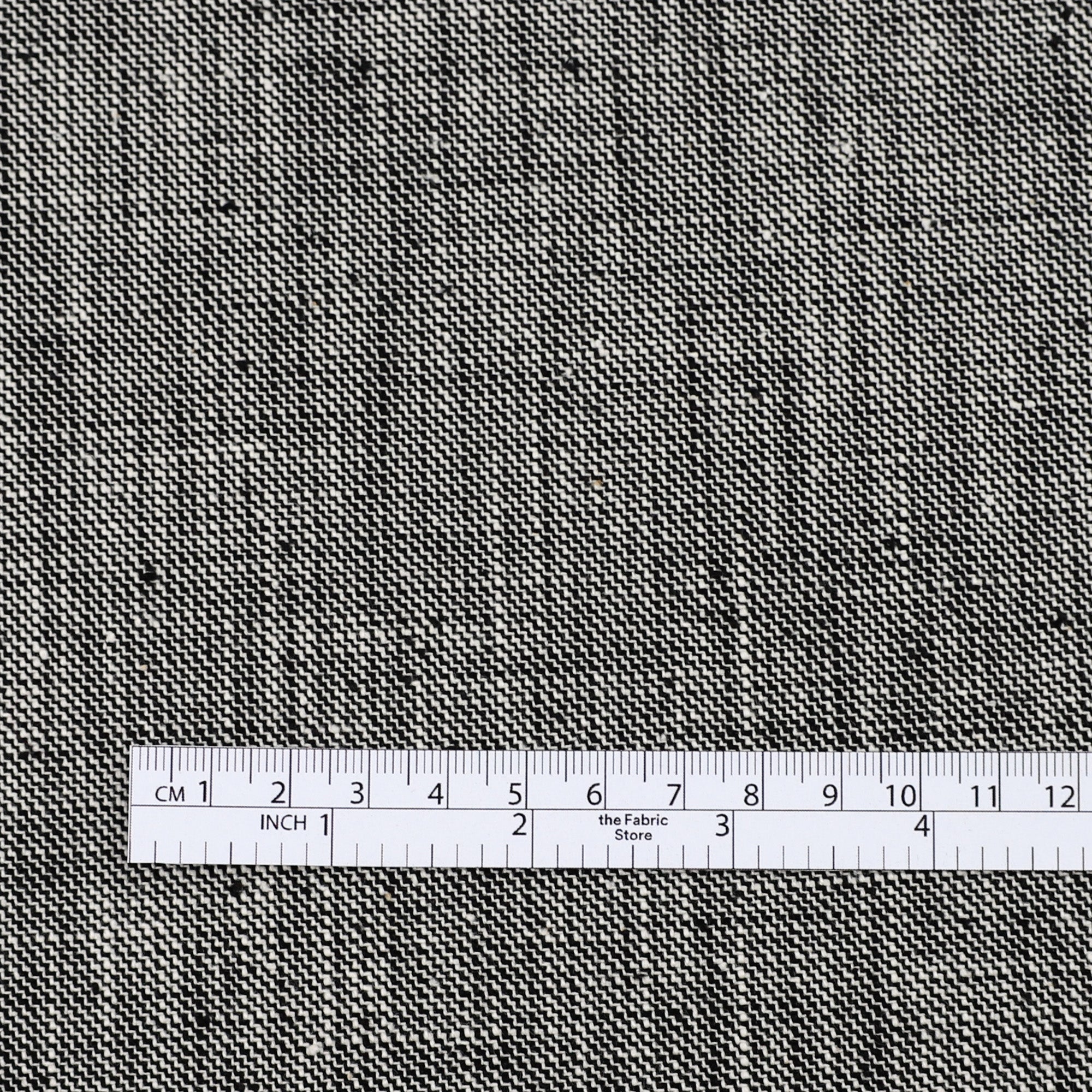 Stepped 2 Tone Heavyweight Cotton - Black