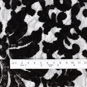 Floral Sequin Lace - Black