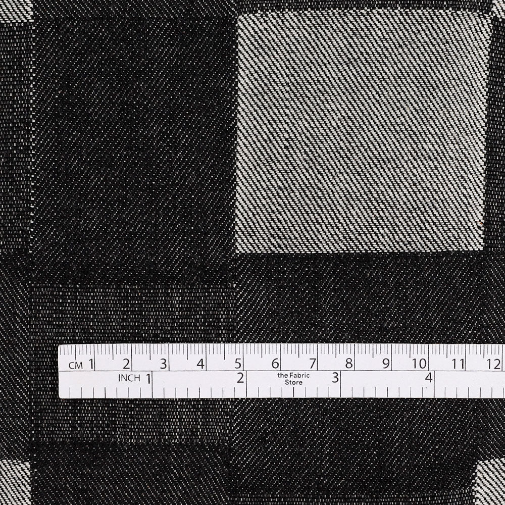 12oz Patchwork Denim - Black