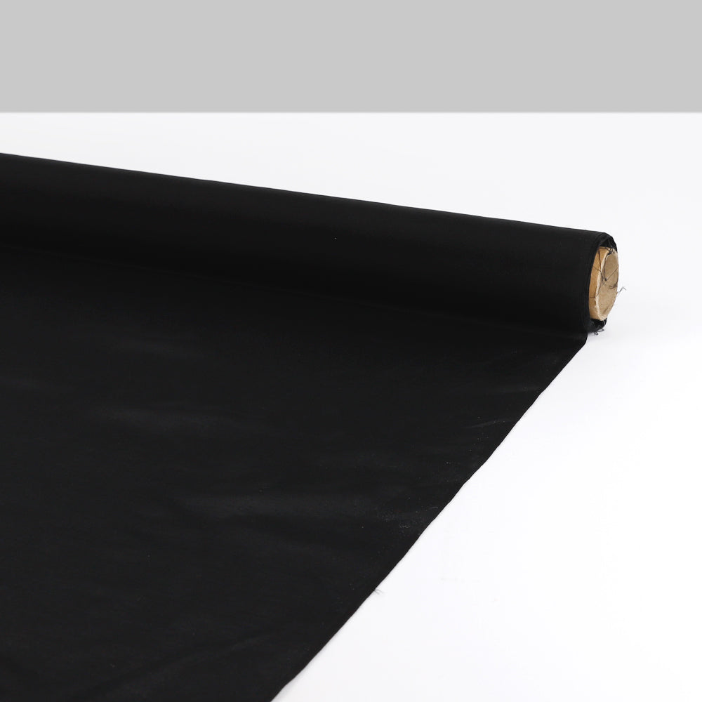 Sheer Silk / Cotton Voile - Black