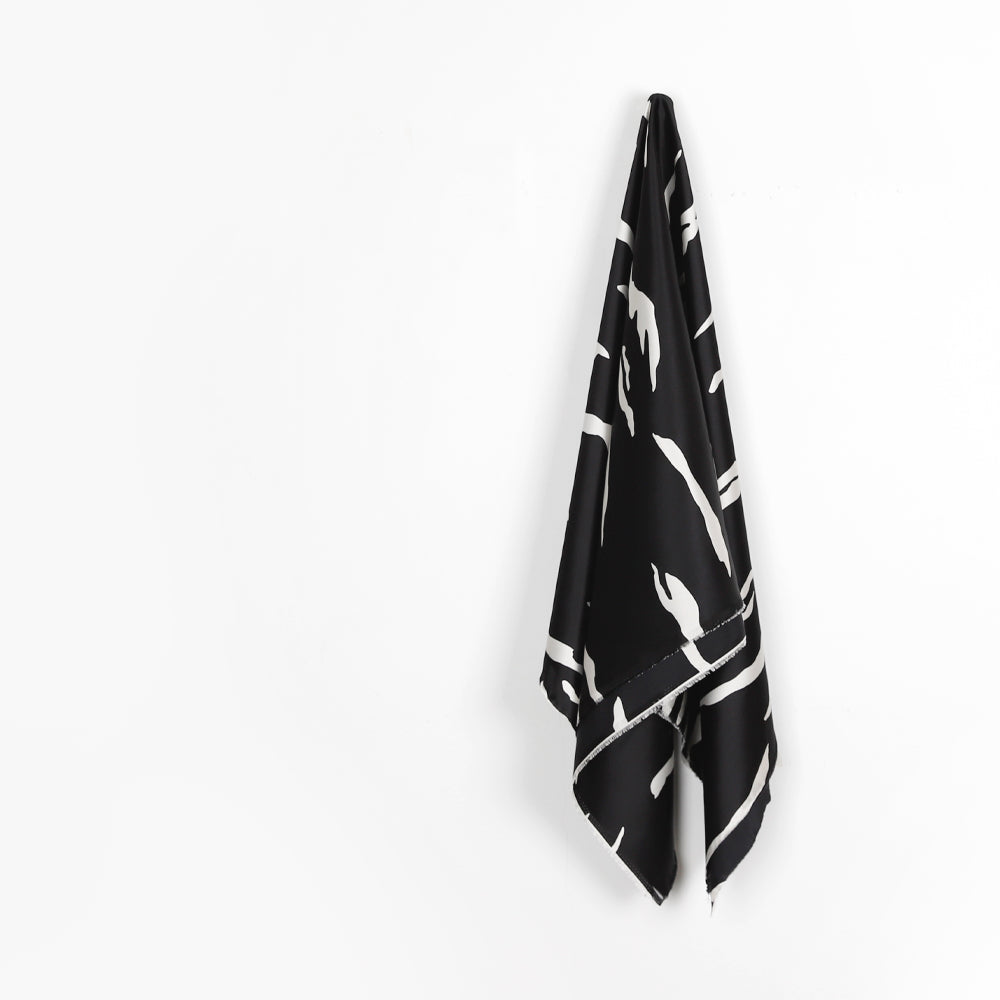 Cloud Silk Satin - Black