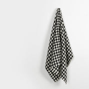 Bold Houndstooth Tweed - Black / White