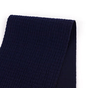 Midweight Recycled Poly Seersucker - Navy