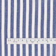 Summer Stripe Cotton / Rayon - Denim