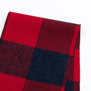 Buffalo Check Brushed Cotton - Red/ Navy