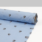 Bunny Drummer Stripe Cotton - Sky