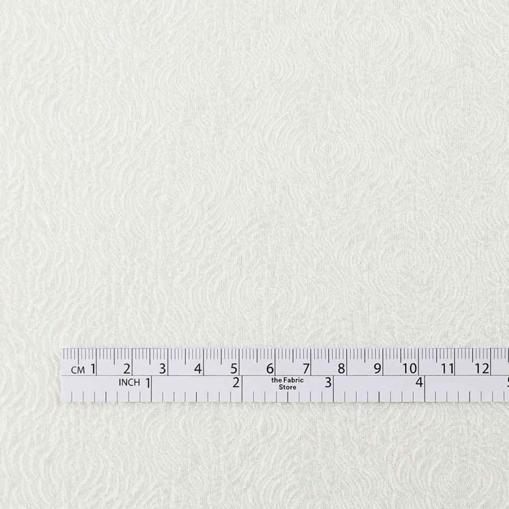 Camelia Cloque Silk Jacquard - Snow