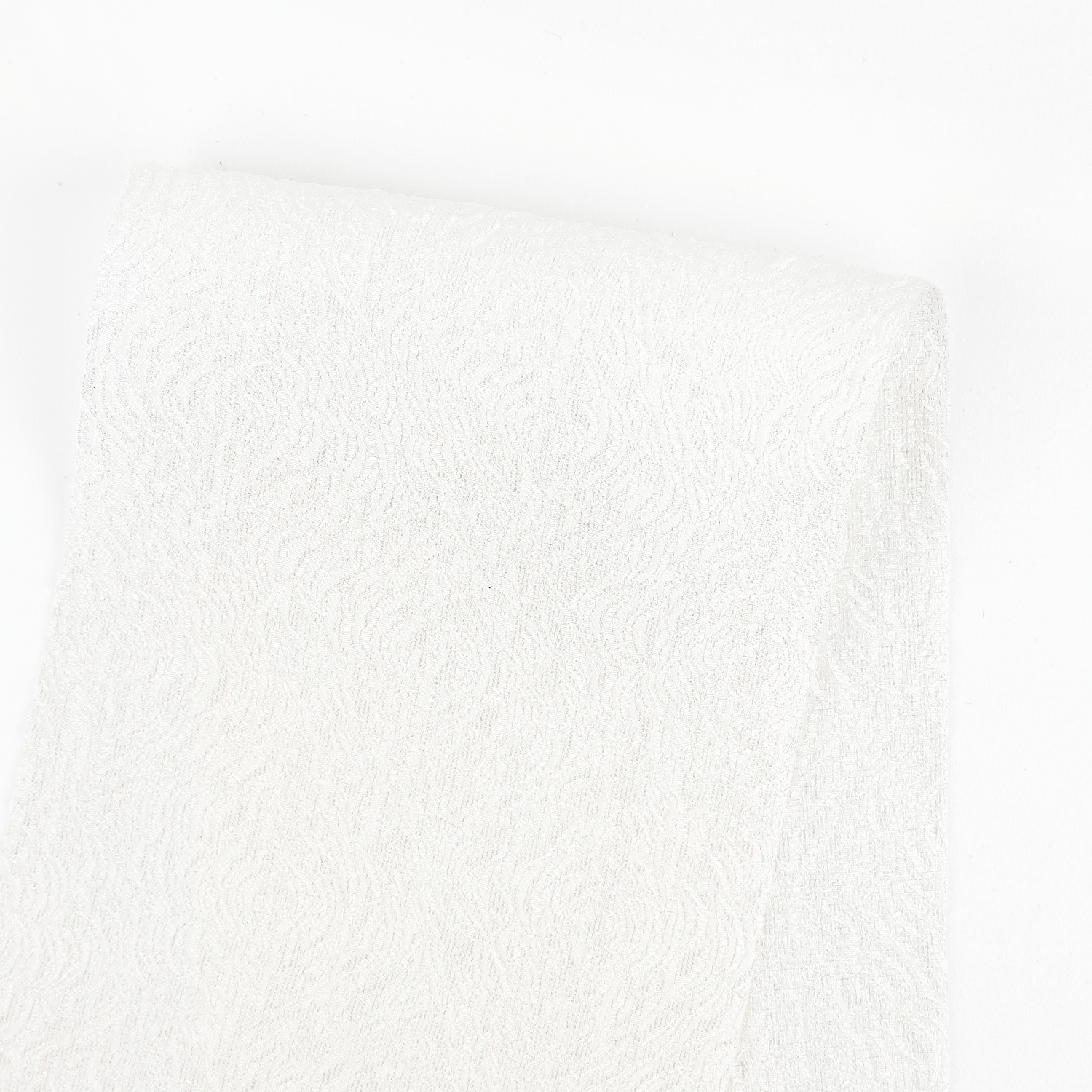 Camelia Cloque Silk Jacquard - Snow
