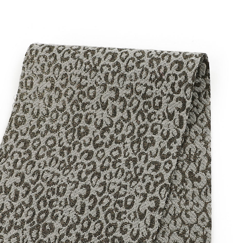 Metallic Leopard Jacquard - Brass