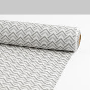 Chevron Midweight Linen / Cotton - Grey