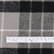 Cotton Twill Plaid Flannel - Light Grey Mix