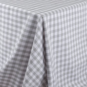 Gingham Cotton Shirting - Grey