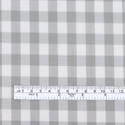 Gingham Cotton Shirting - Grey