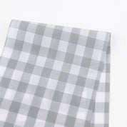 Gingham Cotton Shirting - Grey