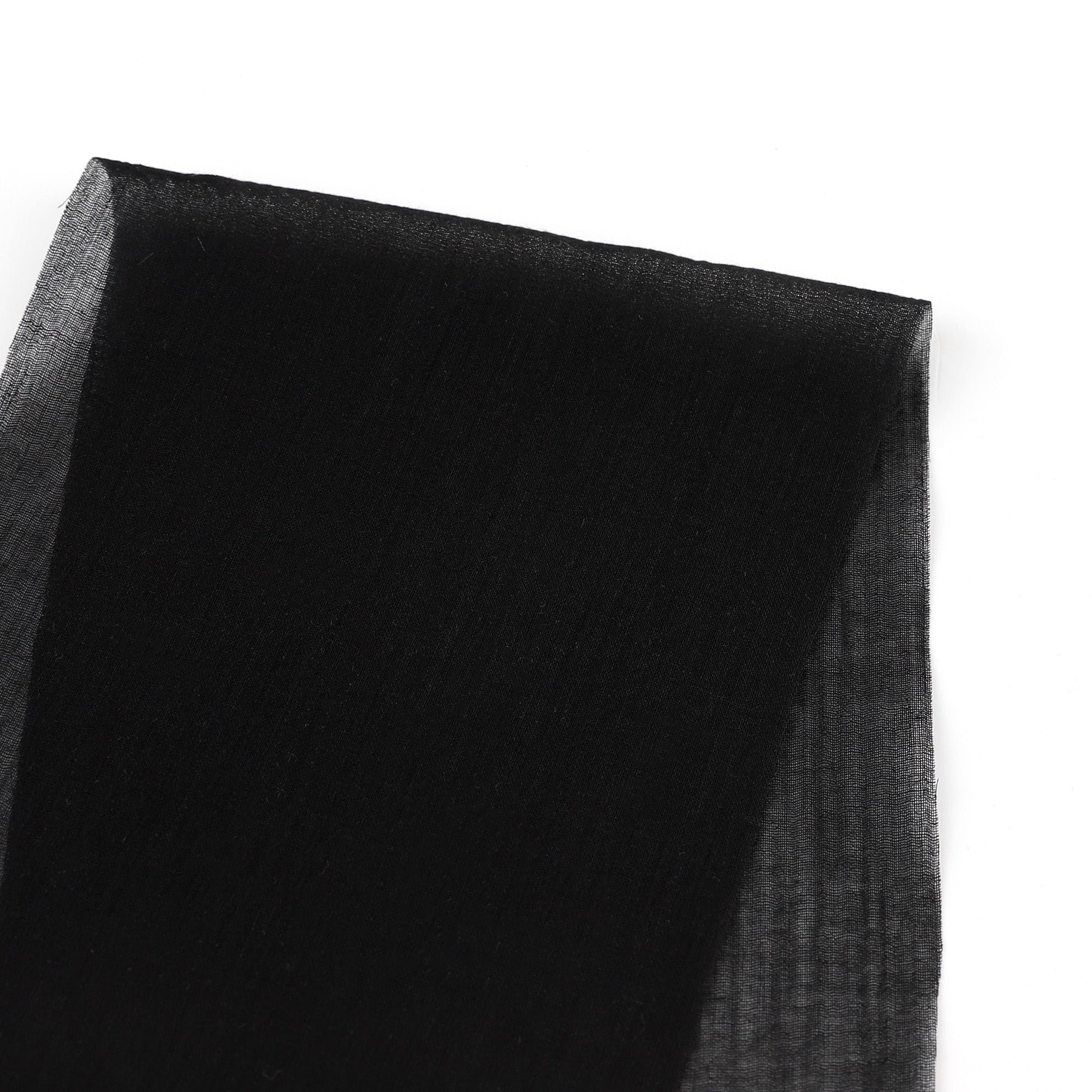 Crinkle Cotton Muslin - Black