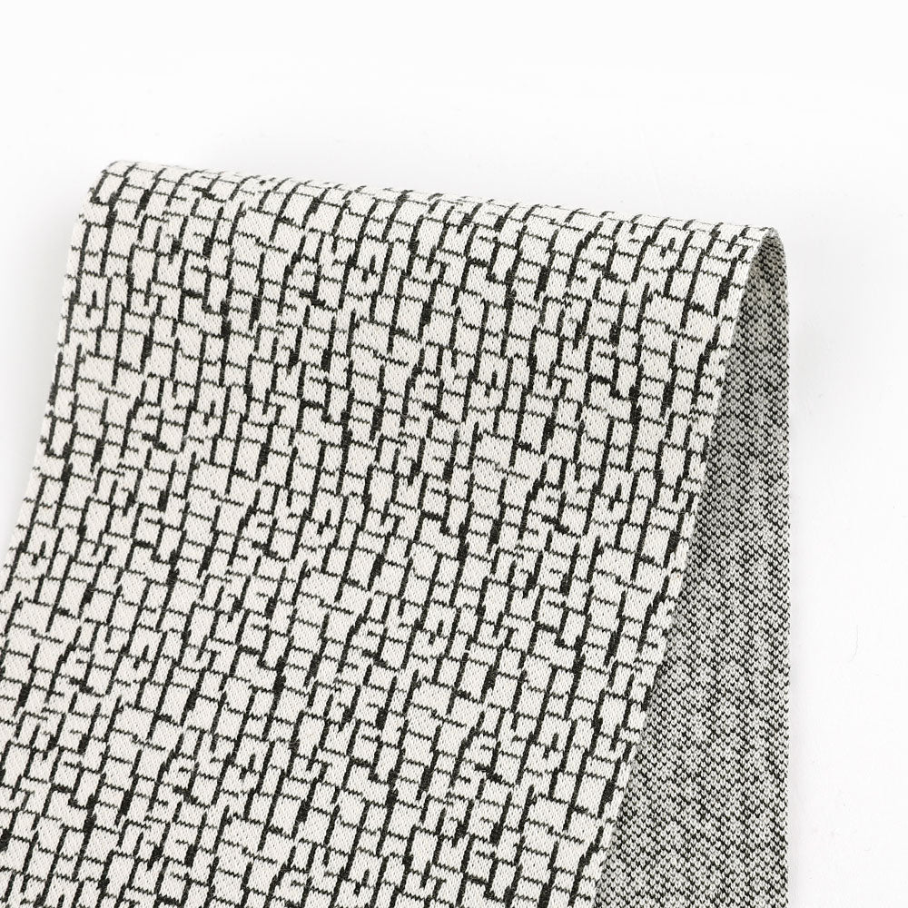 Crackle Stretch Knit Jacquard - Ivory – The Fabric Store