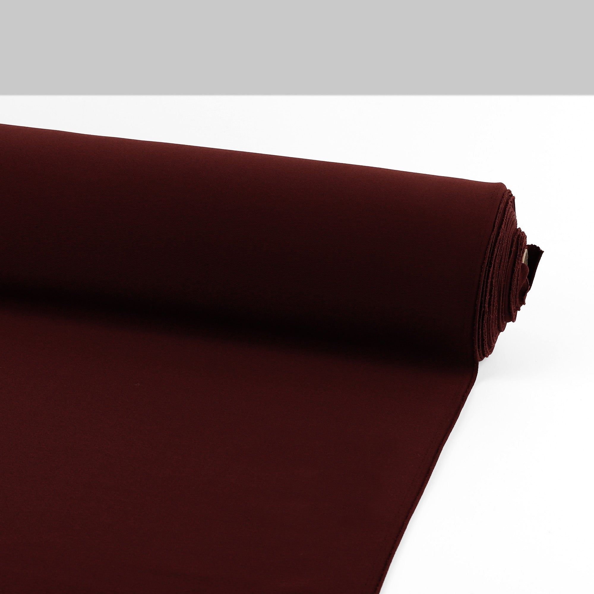 Double Faced Stretch Crepe Knit - Burgundy