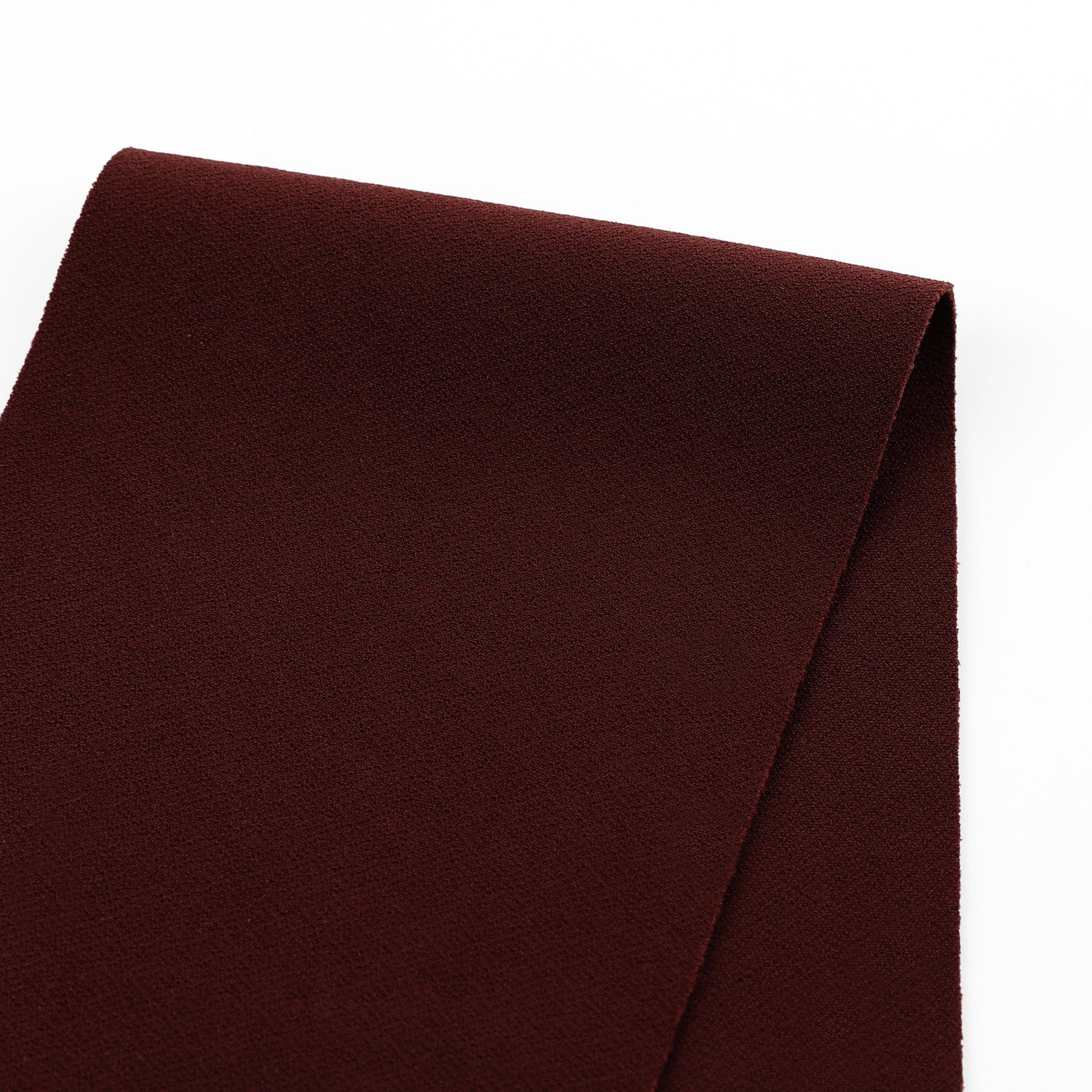 Double Faced Stretch Crepe Knit - Burgundy