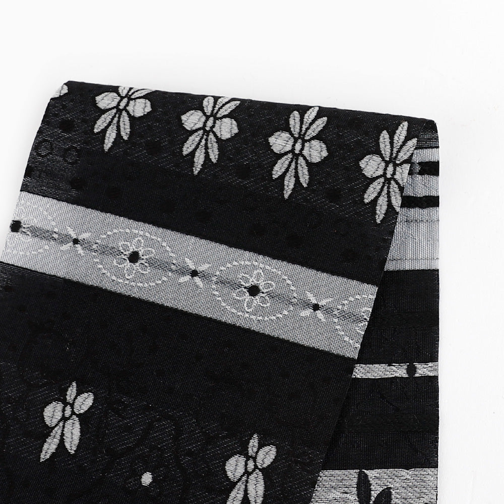 Cute Clematis Stripe Jacquard - Black