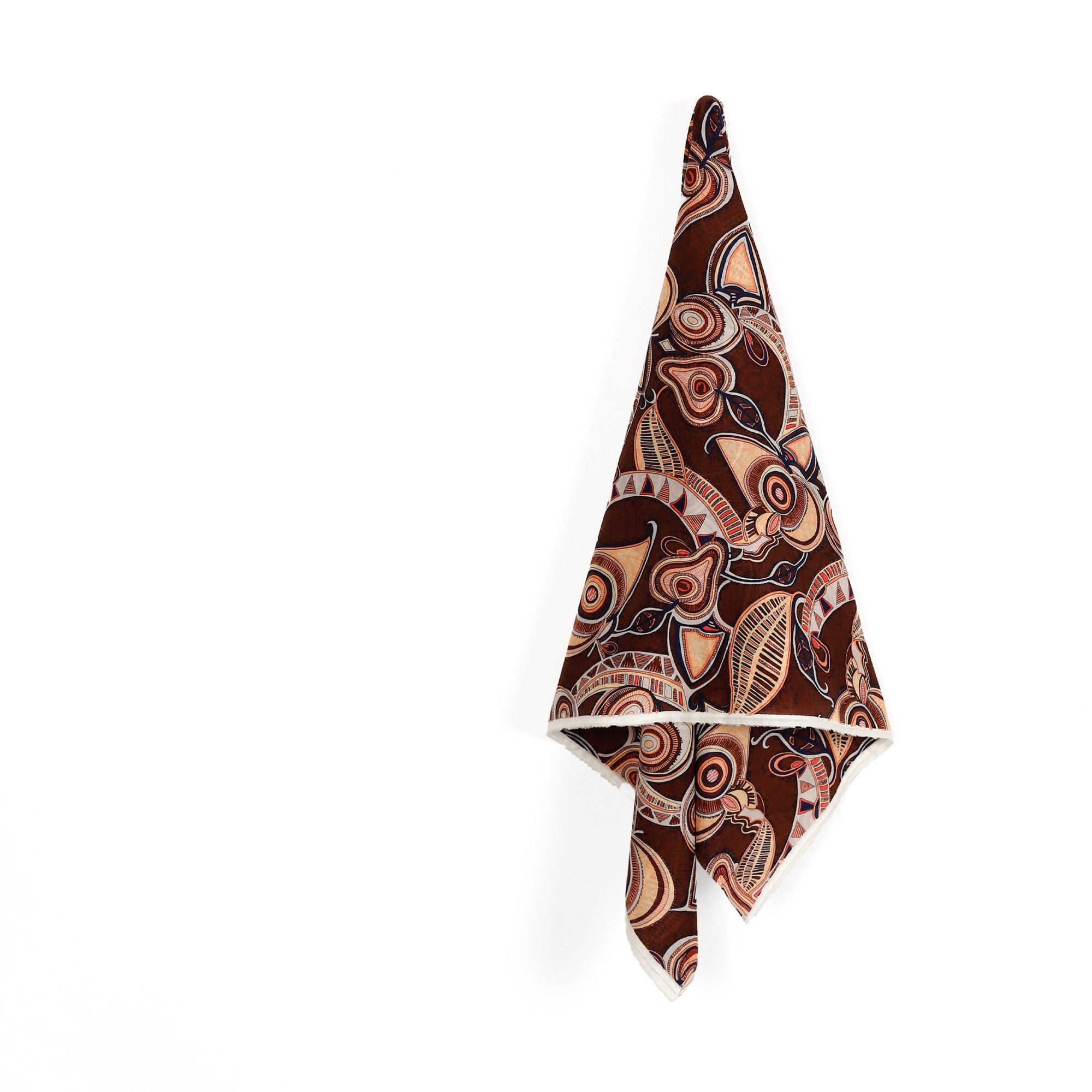 Eye Of The Strawberry Cotton Voile - Choc