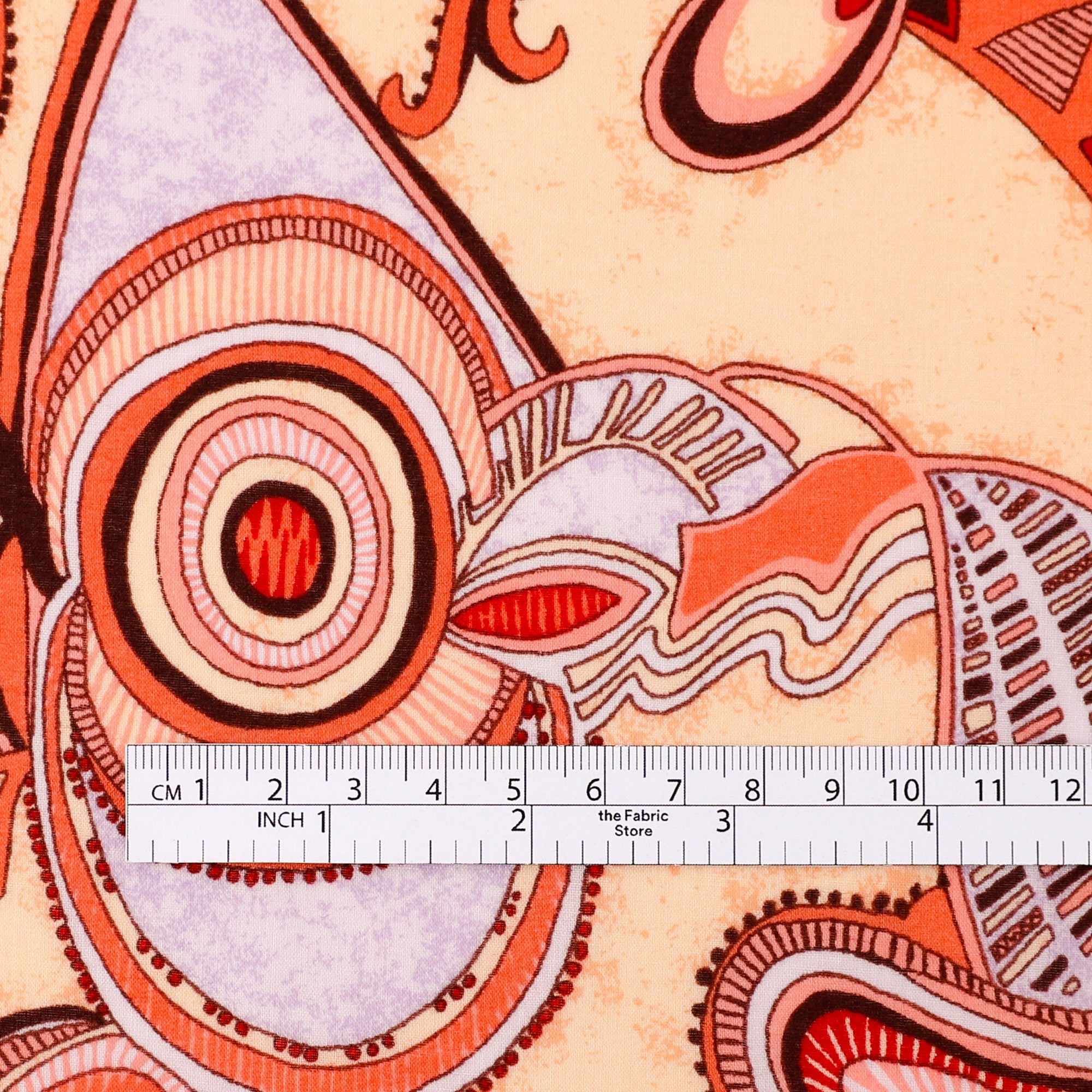 Eye Of The Strawberry Cotton Voile - Cream