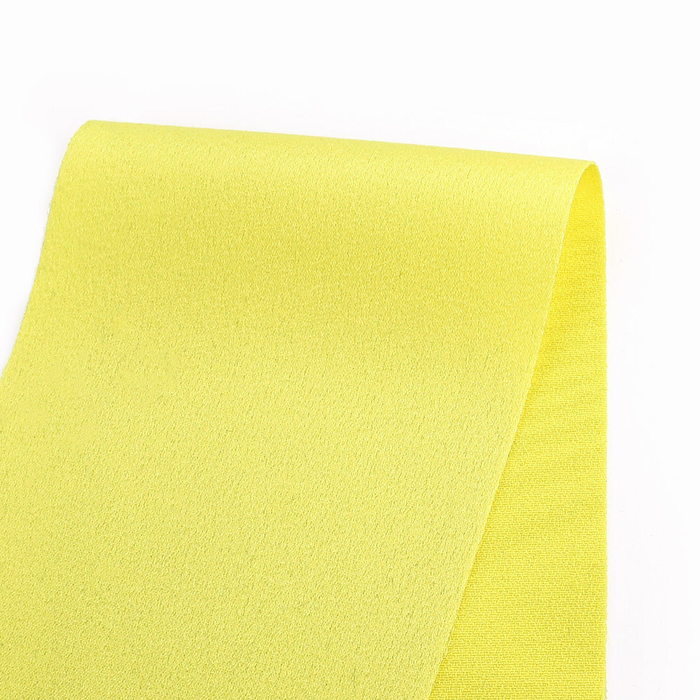 Triacetate / Poly Satin - Highlighter Yellow