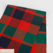 Festive Brushed Cotton Check - Red