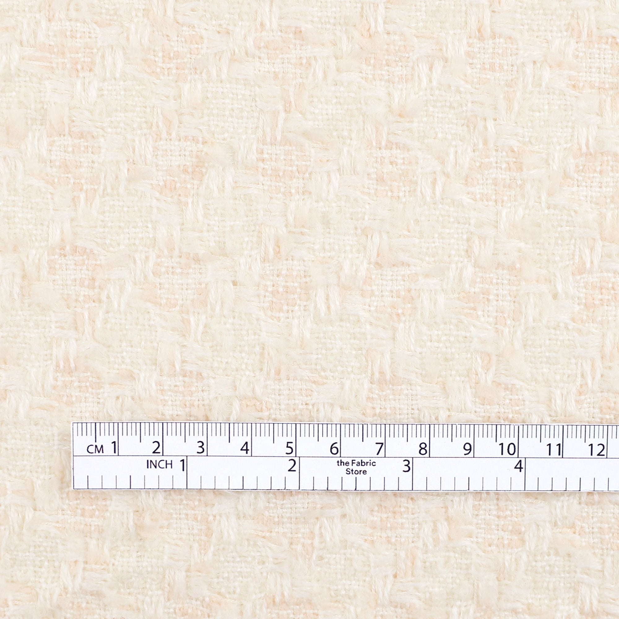 Wool Blend Tweed - Coconut