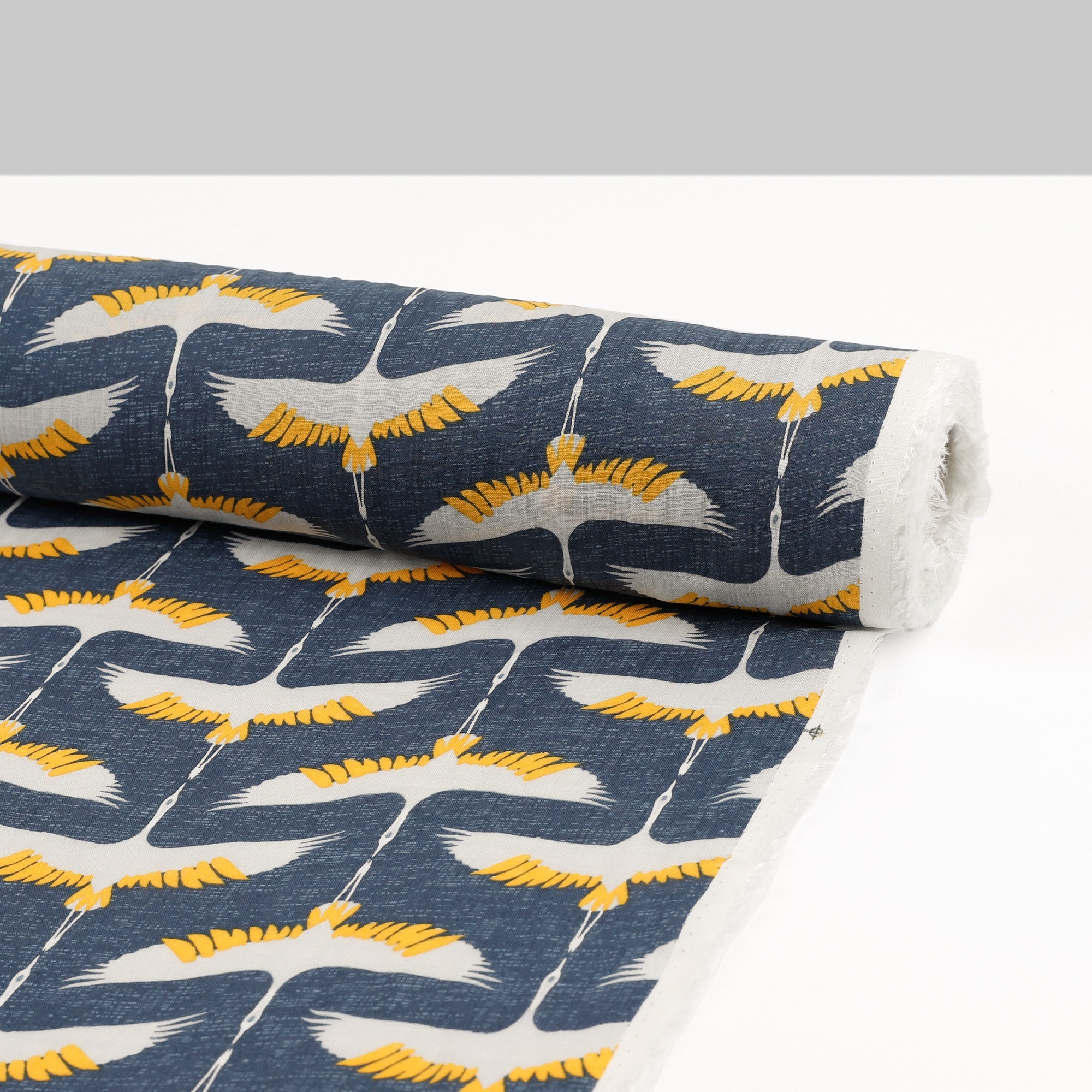 Stork Cotton / Viscose Muslin - Denim