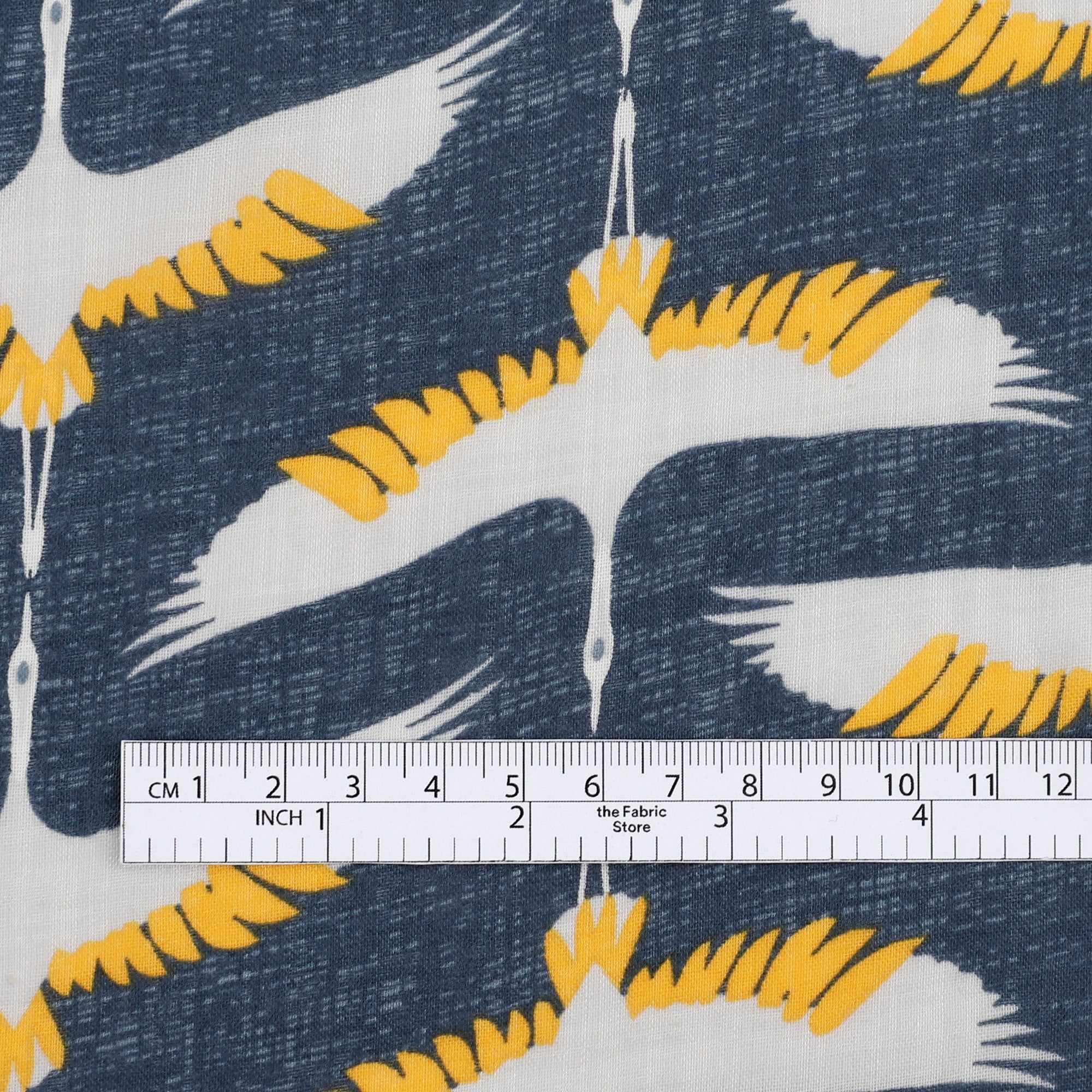 Stork Cotton / Viscose Muslin - Denim