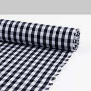 Lightweight Cotton Gingham - Dark Navy