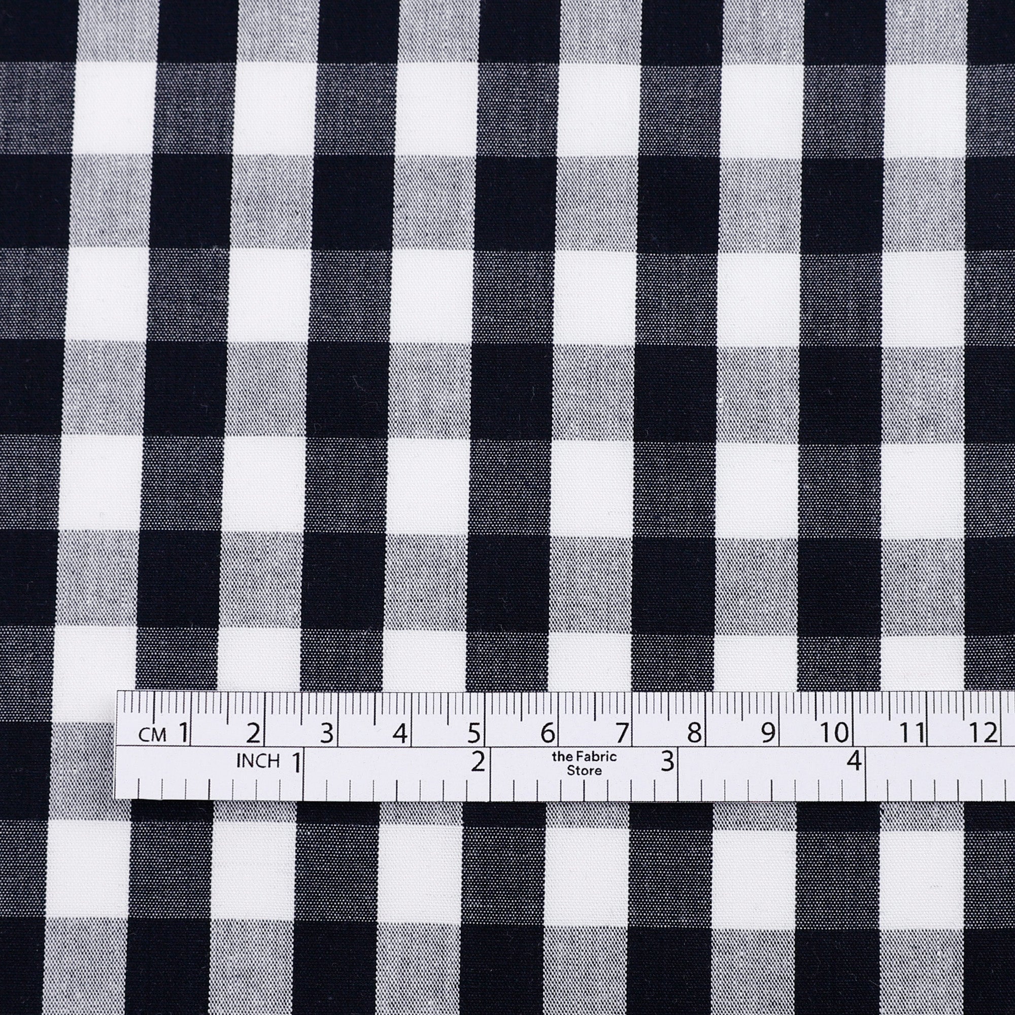Lightweight Cotton Gingham - Dark Navy