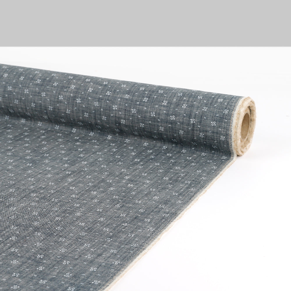 Geo Sprinkle Chambray - Dusty Navy