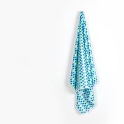 Paintstroke Cotton Sateen Shirting - Aquamint