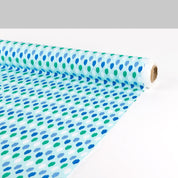 Paintstroke Cotton Sateen Shirting - Aquamint