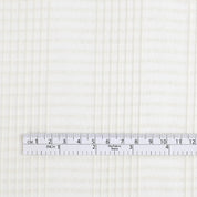 Sheer Check Silk - Warm Ivory