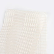 Sheer Check Silk - Warm Ivory