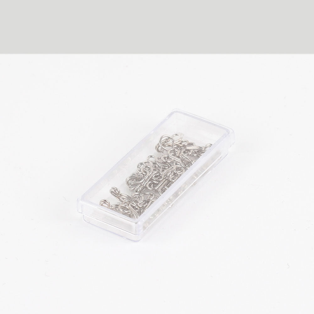 Hook & Eye Sets 10mm - Nickle