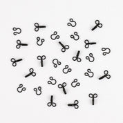 Hook & Eye Sets 10mm - Black