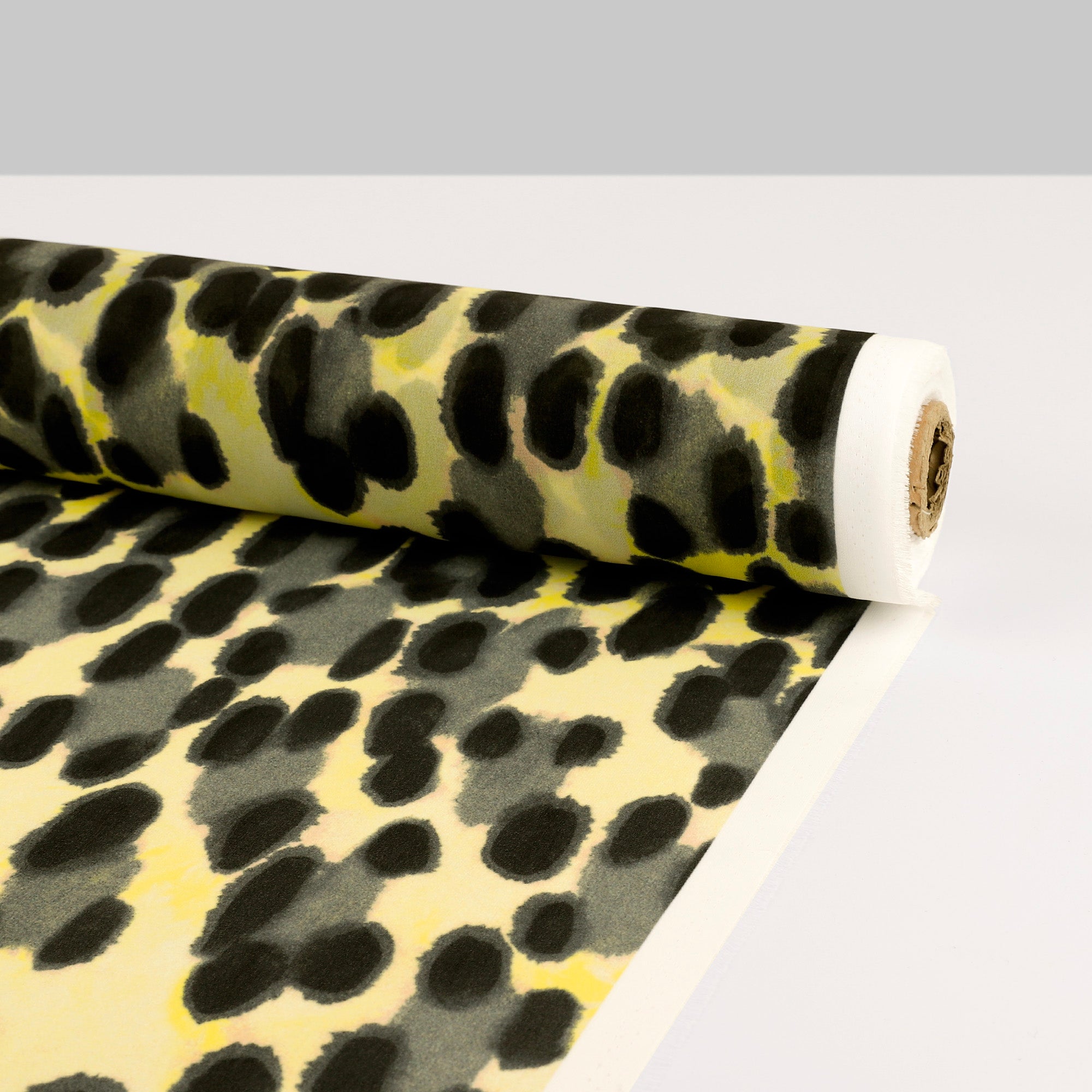 Ink Splotch Poly Georgette - Wasp