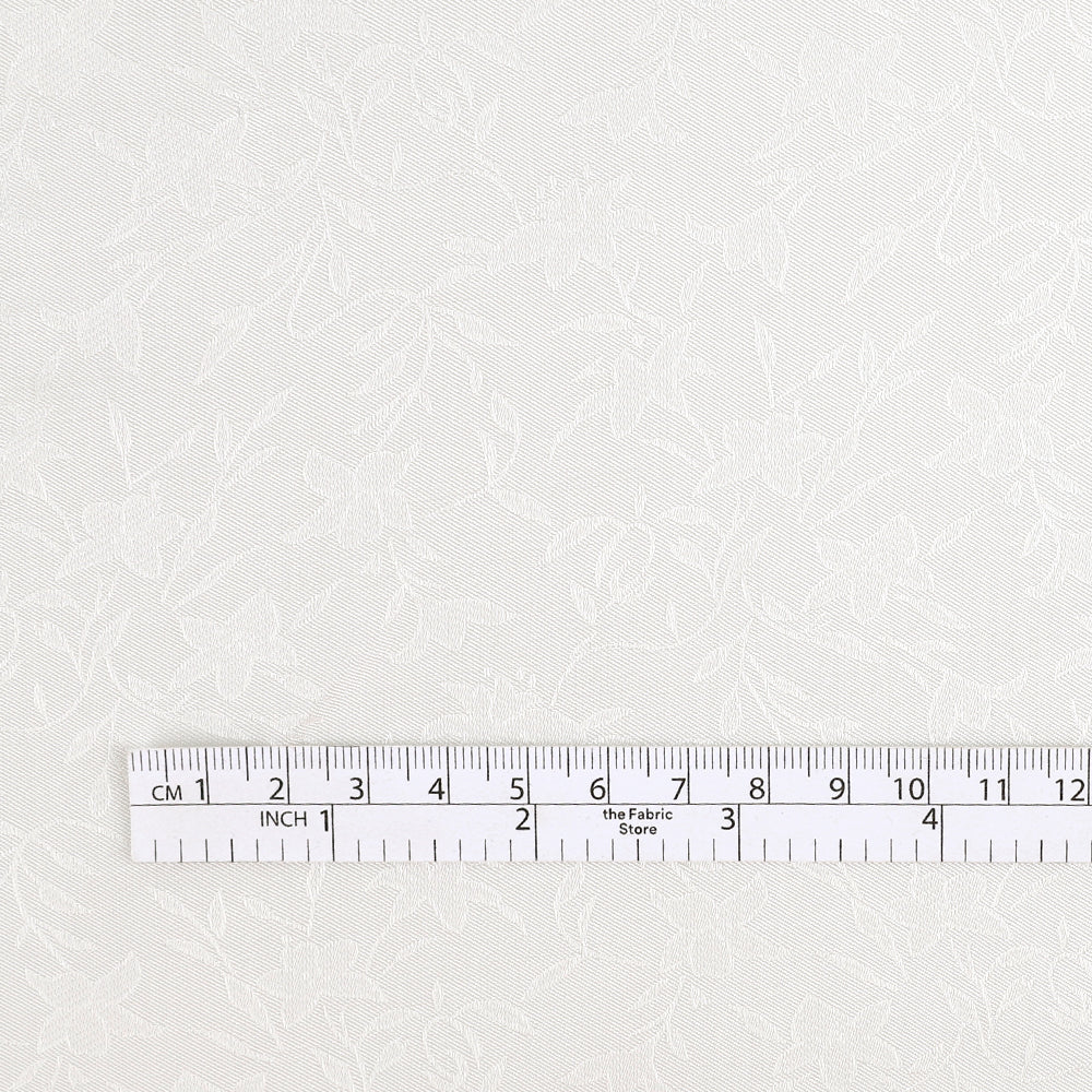 Lily Silk / Viscose Jacquard - Ivory
