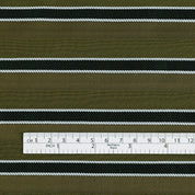 Twill Weft Stripe Viscose / Poly - Oak
