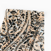 Layered Paisley Double Georgette - Buff