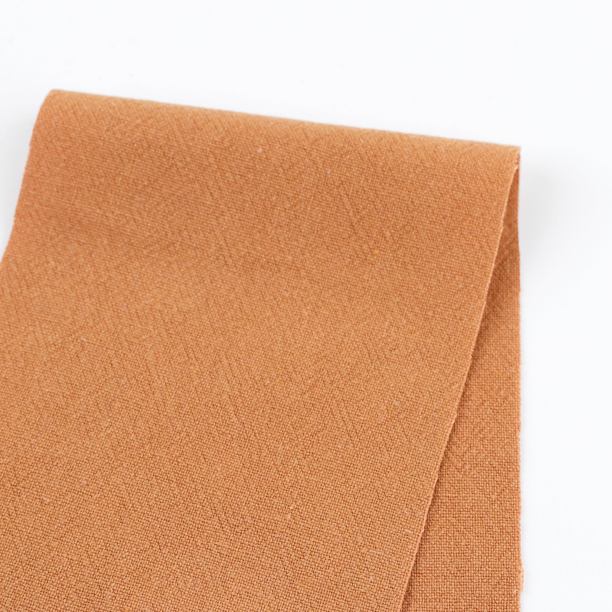 Slubby Linen / Rayon Crepe - Gingerbread