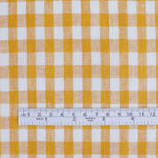 Gingham Linen - Canary