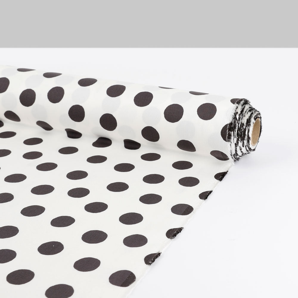 Big Spot Stretch Cotton - Charcoal